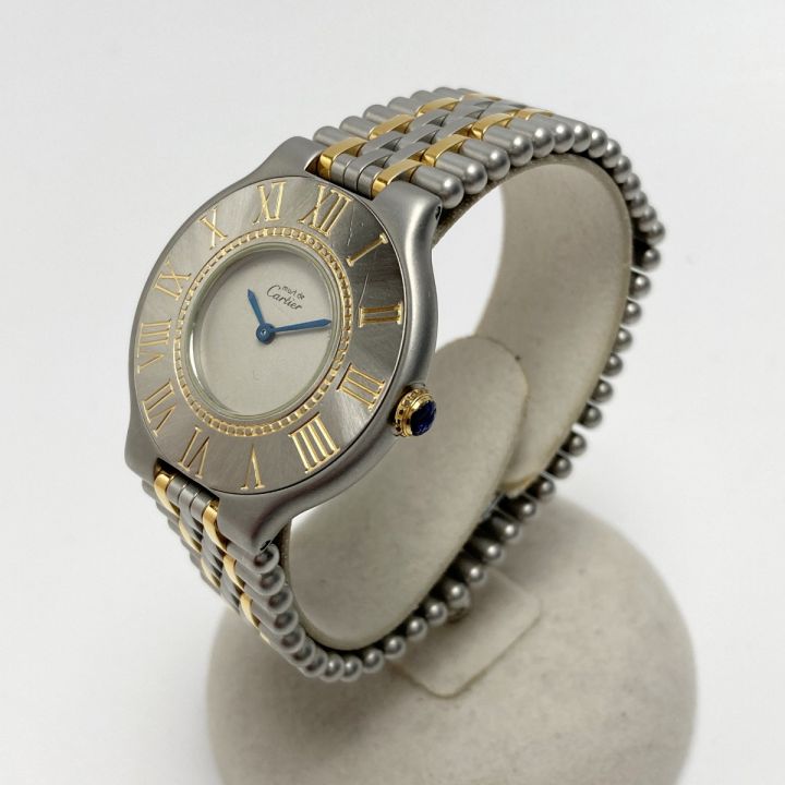 Cartier カルティエ マスト21 ヴァンティアン アイボリー クォーツ レディース 腕時計｜中古｜なんでもリサイクルビッグバン