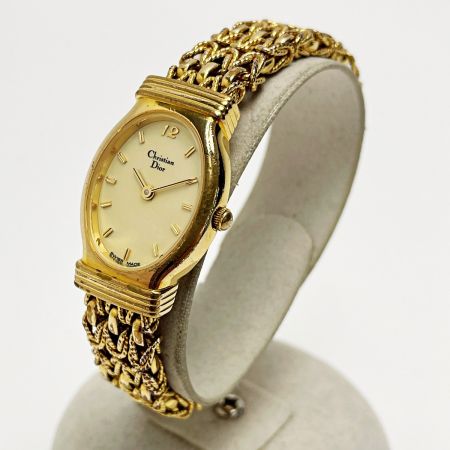  Christian Dior クリスチャンディオール ブレスウォッチ 3055 ゴールド クォーツ レディース 腕時計