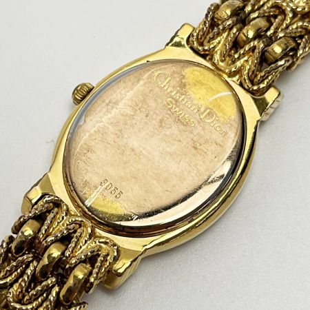  Christian Dior クリスチャンディオール ブレスウォッチ 3055 ゴールド クォーツ レディース 腕時計