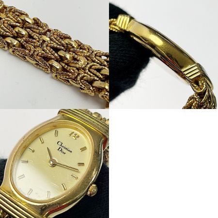  Christian Dior クリスチャンディオール ブレスウォッチ 3055 ゴールド クォーツ レディース 腕時計