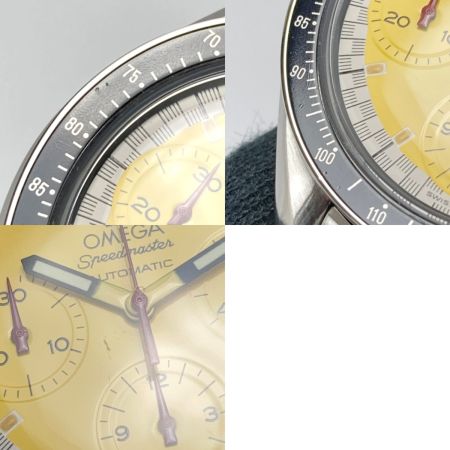  OMEGA オメガ スピードマスター レーシング シューマッハ クロノグラフ 3510.12 イエロー 自動巻き メンズ 腕時計