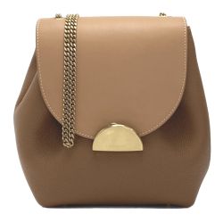 ☆☆ POLE'NE チェーンショルダーバッグ Numero un mini カーフレザー ブラウン Bランク