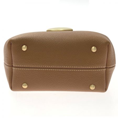  POLE'NE チェーンショルダーバッグ Numero un mini カーフレザー ブラウン