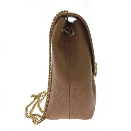  POLE'NE チェーンショルダーバッグ Numero un mini カーフレザー ブラウン