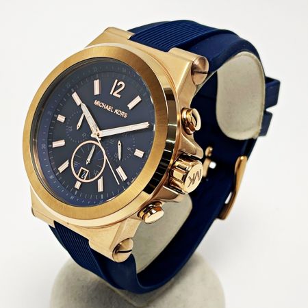  MICHAEL KORS マイケルコース クォーツ MK-8295 ネイビー クロノグラフ ステンレススチール メンズ 腕時計
