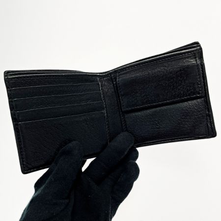  GUCCI グッチ アニマリエ ビー 522915 ブラック 2つ折り財布 メンズ ゴールド金具