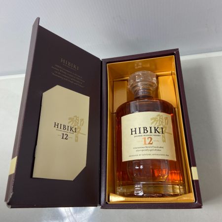 【北海道内限定発送】 HIBIKI サントリーヒビキ 【未開封品】響 12年　 未開栓