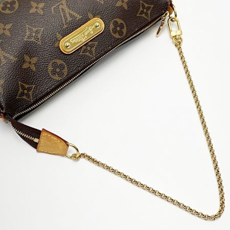  LOUIS VUITTON ルイヴィトン モノグラム エヴァ M95567 ブラウン ショルダーバッグ レディース ゴールド金具