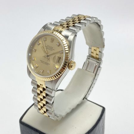  ROLEX ロレックス ロレックス デイトジャスト 10Pダイヤ Ref.68273G10P SN:8506414 シャンパンゴールド 自動巻き ボーイズ 腕時計