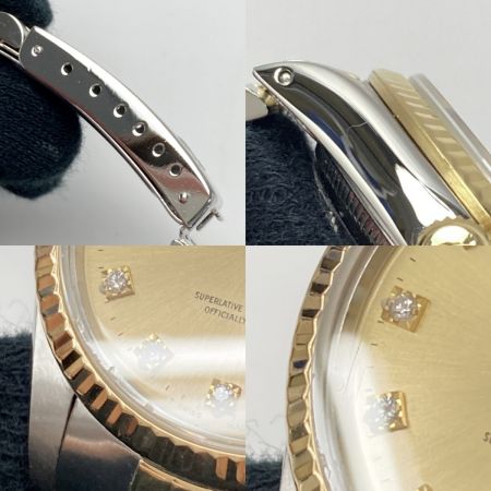  ROLEX ロレックス ロレックス デイトジャスト 10Pダイヤ Ref.68273G10P SN:8506414 シャンパンゴールド 自動巻き ボーイズ 腕時計