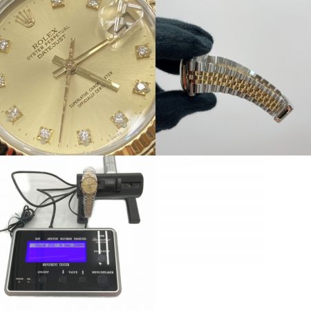  ROLEX ロレックス ロレックス デイトジャスト 10Pダイヤ Ref.68273G10P SN:8506414 シャンパンゴールド 自動巻き ボーイズ 腕時計