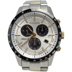 ☆☆ CITIZEN シチズン ANA エコドライブ デイト E820-S097631 ソーラー メンズ 腕時計 Eco-Drive Bランク