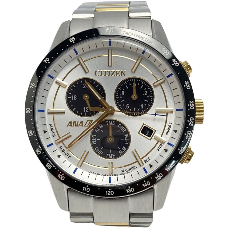 中古】 CITIZEN シチズン ANA エコドライブ デイト E820-S097631