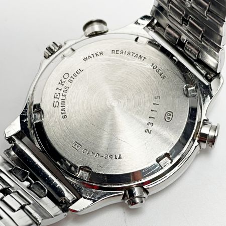 SEIKO セイコー スピードマスター 7T52-6A10 シルバー×オレンジ クォーツ メンズ 腕時計｜中古｜なんでもリサイクルビッグバン