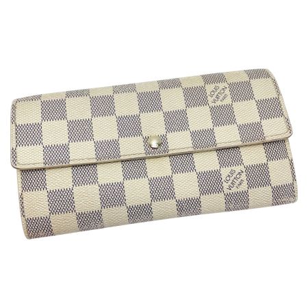  LOUIS VUITTON ルイヴィトン ダミエ・アズール ポルトフォイユ サラ N61735 レディース レザー 長財布