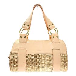 ☆☆ Chloe クロエ ハンドバッグ ピンク レザー レディース ゴールド金具 Bランク