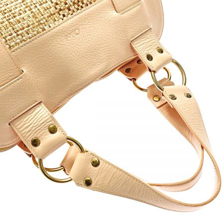  Chloe クロエ ハンドバッグ ピンク レザー レディース ゴールド金具