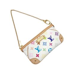 ☆☆ LOUIS VUITTON ルイヴィトン モノグラム マルチカラー ミラMM M60096 ブロン ポシェット アクセサリーポーチ 箱・布袋有 Aランク