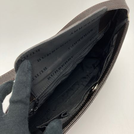  BURBERRY バーバリー ノバチェック ワンショルダーバッグ ベージュ キャンバス×レザー