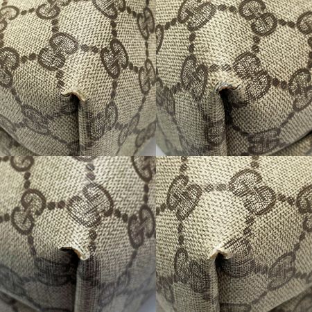  GUCCI グッチ Accessory Collection 39.02.003 ブラウン系 ショルダートートバッグ PVC×レザー レディース