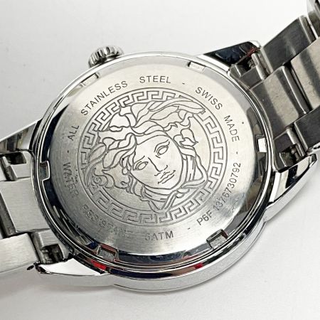VERSACE クォーツ腕時計 シルバー VERSACE V-Ray クロノグラフ 腕時計 シルバーグレカブレスレット