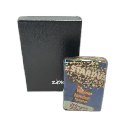  ZIPPO ジッポー オイルライター 2002年製 フィルム・ラッピング The Wayne Newton Theater 箱有