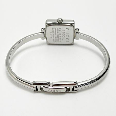  GUCCI グッチ クォーツ 1900L ブラック レディース ステンレススチール 腕時計 ケース・取説有