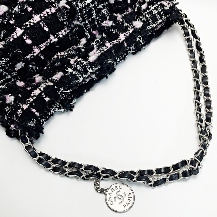 CHANEL シャネル シャネル22 AS3260 ブラック×ピンク ショルダーバッグ