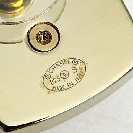  CHANEL シャネル ココマーク ABA746 シャンパンゴールド ピアス スクエア ラインストーン フェイクパール GP アクセサリー