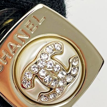  CHANEL シャネル ココマーク ABA746 シャンパンゴールド ピアス スクエア ラインストーン フェイクパール GP アクセサリー