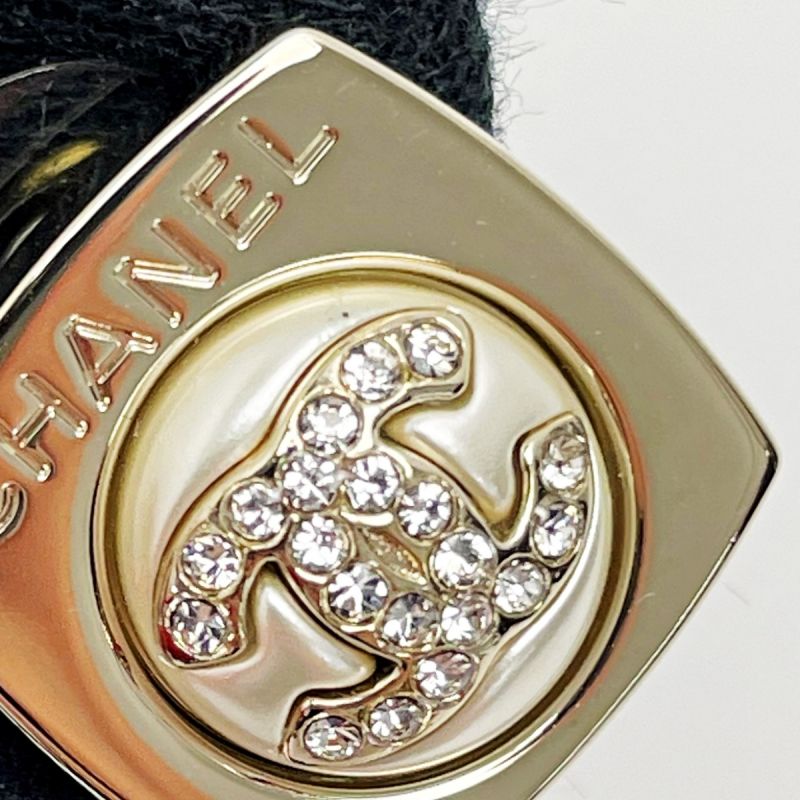 中古】 CHANEL シャネル ココマーク ABA746 シャンパンゴールド ピアス ...