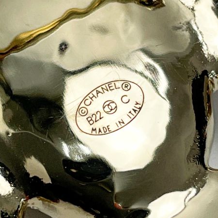  CHANEL シャネル ハート ブローチ AB7517 ゴールド×ホワイト×ブラック ココマーク フェイクパール レディース