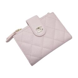☆☆ CHANEL シャネル マトラッセ クラシック ダブルジップカードケース AP1928 ピンク キャビアスキン ギャランティ有 Aランク