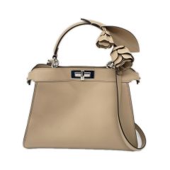  FENDI フェンディ レディース 2WAYバッグ ピーカブー I See U ROSE ベージュ Aランク