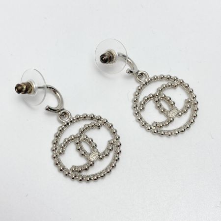  CHANEL シャネル ココマーク ラウンド スイングピアス C22C SV GP