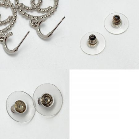  CHANEL シャネル ココマーク ラウンド スイングピアス C22C SV GP