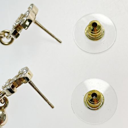  CHANEL シャネル パフューム ボトル スイングピアス ゴールド系 ココマーク GP ラインストーン フェイクパール レディース