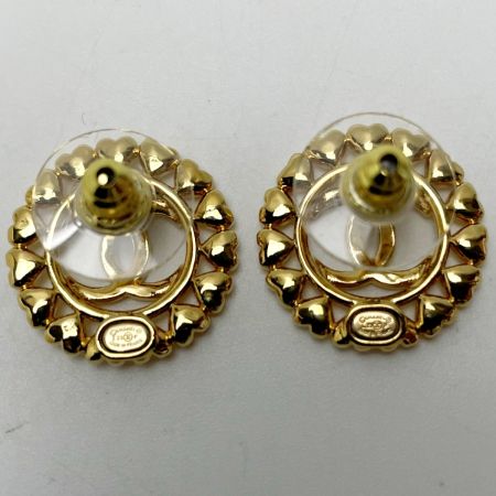  CHANEL シャネル ラウンド ハート ココマーク ABA273 ゴールド ピアス レディース アクセサリー