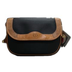  Christian Dior クリスチャンディオール ショルダーバッグ レディース ヴィンテージ ゴールド金具 ブラック Bランク