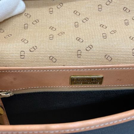  Christian Dior クリスチャンディオール ショルダーバッグ レディース ヴィンテージ ゴールド金具 ブラック