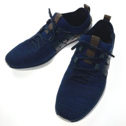☆☆ COLE HAAN コールハーン スニーカー  SIZE 9 1/2 M メンズ ネイビー×ブラウン Bランク