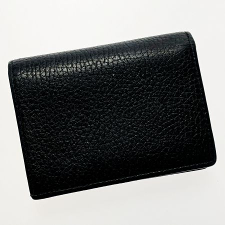  GUCCI グッチ GGマーモント 456126 ブラック 2つ折り財布 レザー レディース ゴールド金具