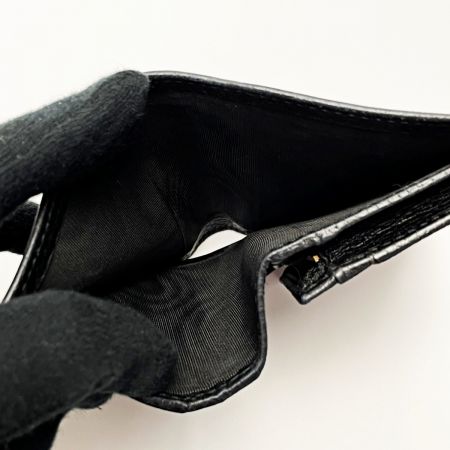  GUCCI グッチ GGマーモント 456126 ブラック 2つ折り財布 レザー レディース ゴールド金具