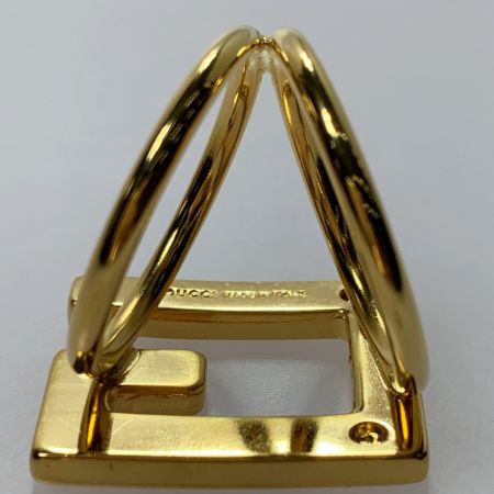  GUCCI グッチ メッキ Gロゴ Gモチーフ ゴールド スカーフリング