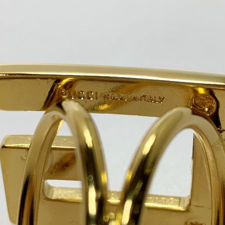  GUCCI グッチ メッキ Gロゴ Gモチーフ ゴールド スカーフリング
