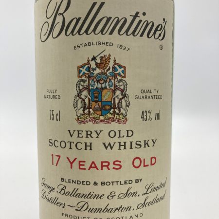  Ballantine's バランタイン ベリーオールド 17年 750ml 43度 スコッチウイスキー VERY OLD 古酒 未開栓