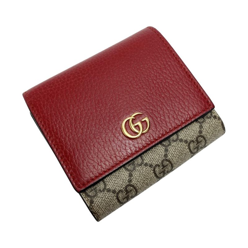 中古】 GUCCI グッチ GGマーモント ミディアムウォレット 598587