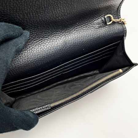  GUCCI グッチ SOHO 598211 ブラック ショルダーバッグ インターロッキング GG レディース ゴールド金具 箱・布袋有