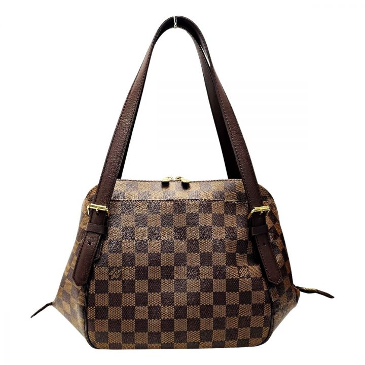 LOUIS VUITTON ルイヴィトン ダミエ ベレムMM N51174 エベヌ ハンドバッグ レディース  ゴールド金具｜中古｜なんでもリサイクルビッグバン