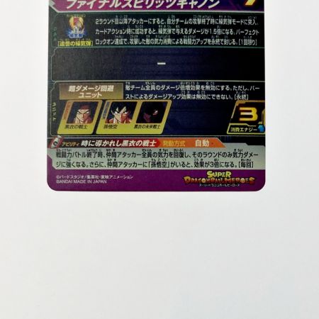   ドラゴンボールヒーローズ トレカ 黒衣の戦士 UGM9-059 アルティメットレア